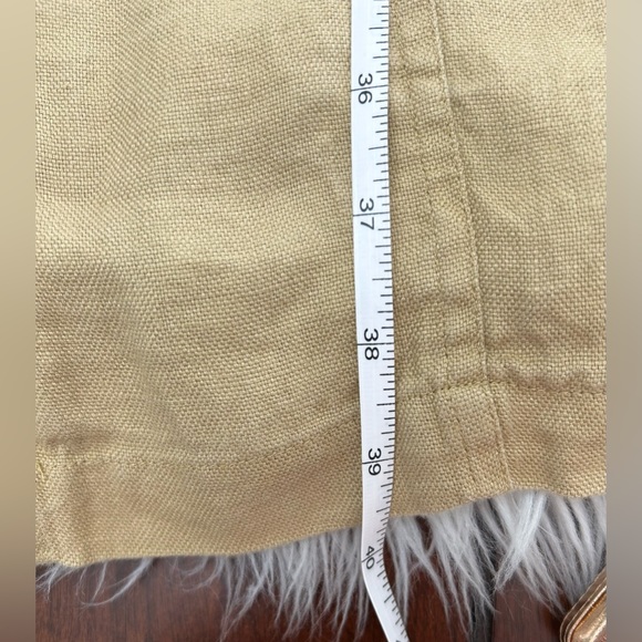 Lauren Ralph Lauren Size 8 Khaki Linen Shirt Dress Safari Style - Picture 14 of 14